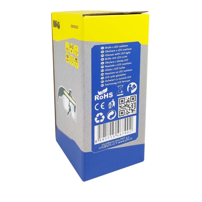 Magg OB250LED  Brýle s LED světlem 3W + 3W, Li-pol