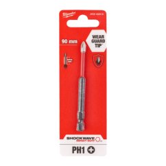 Milwaukee šroubovací bit PH1x90mm Shockwave Impact Duty 4932430851