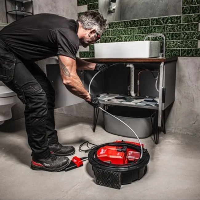 Milwaukee M12 HSFSM-602 aku čistič potrubí s ohebnou hřídelí 2x6Ah 4933498378
