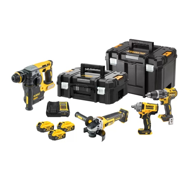 Dewalt DCK428P3T aku sada nářadí DCD796, DCF894, DCG405, DCH273, 3x5,0 Ah, kufr TSTAK