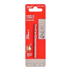Milwaukee 4,5mm vrták do kovu HSS-G Co 4932363262