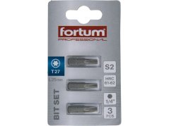 FORTUM 4741427 hrot TORX, sada 3ks, T 27x25mm, S2