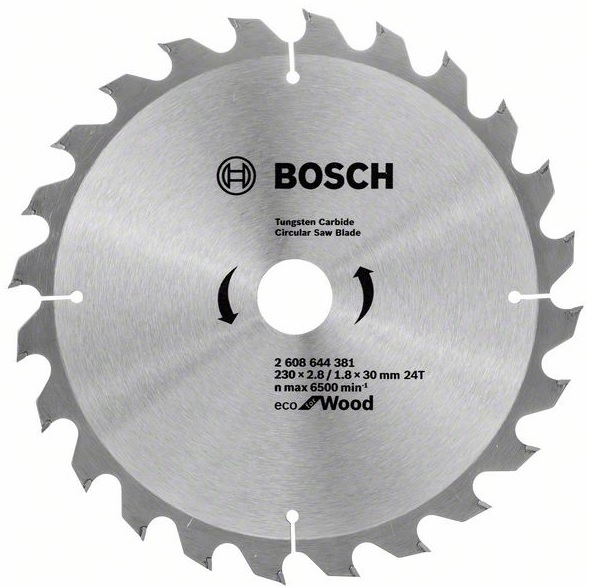 Bosch pilový kotouč Eco for Wood 230x2.8/1.8x30 24T Bosch pilový kotouč Eco for Wood 230x2.8/1.8x30 24T