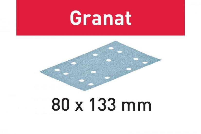 Festool 497129 brusný papír STF 80x133 P120 GR/10 Granat