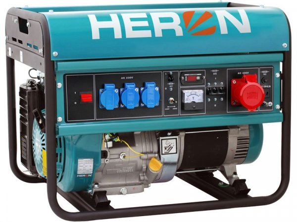HERON EGM 68 AVR-3 elektrocentrála benzínová 15HP/6,8kW (400V) 5,5kW (230V)