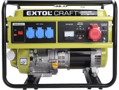 EXTOL CRAFT 421011 elektrocentrála benzínová, 13HP/5,5kW (400V) 3x1,8kW (230V)