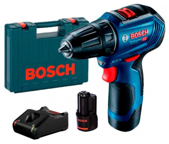 Bosch GSR 12V-30 aku vrtací šroubovák 12V 2x2,0Ah + kufr