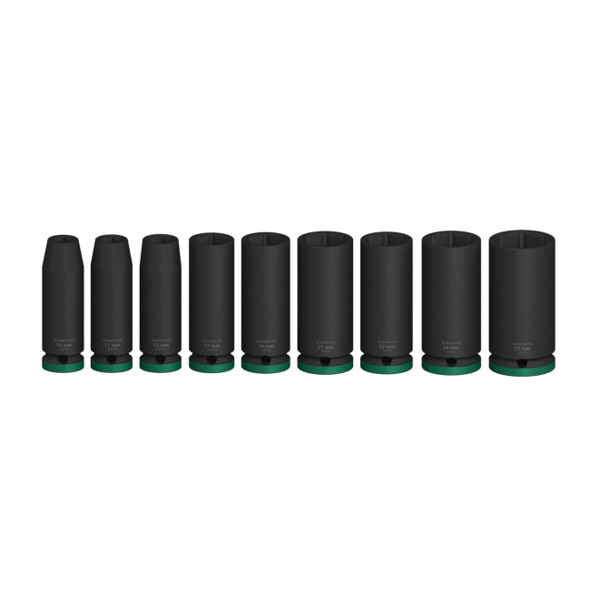 Bosch 9 dílná sada nástrčných prodloužených hlavic Pro Impact 1/2" 2608003040