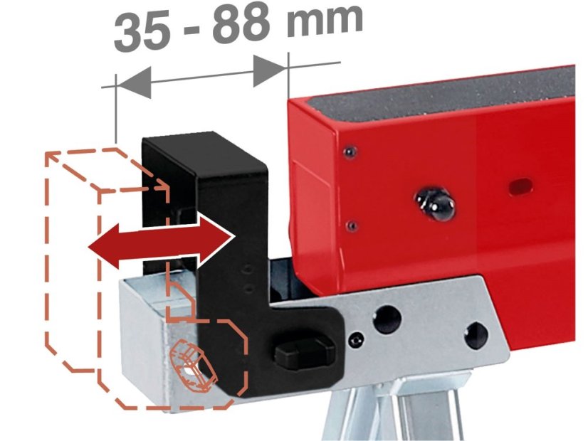 FORTUM koza stavební skládací 1kus, nosnost 590kg, výška 61,5-82cm