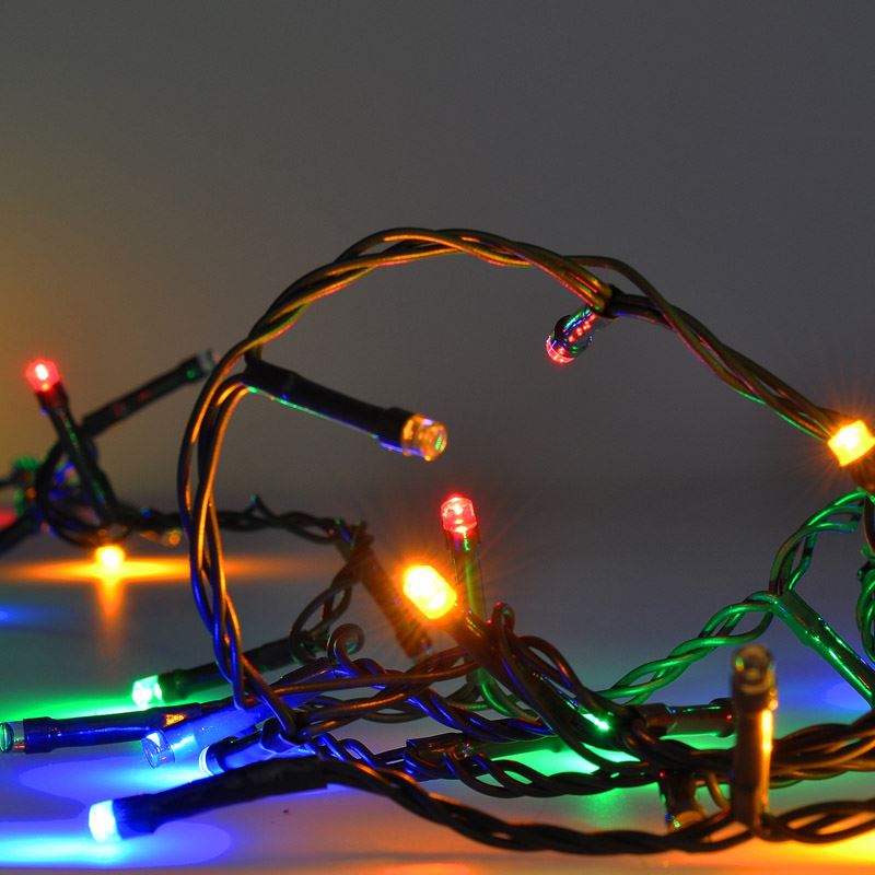 Solight 1V12-WIFI LED WIFI smart venkovní vánoční řetěz, 240 LED, 12m, přívod 5m, teplá bílá + vícebarevný