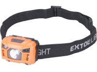 EXTOL LIGHT 43180 čelovka 100lm, USB nabíjení s IR čidlem, 3W LED