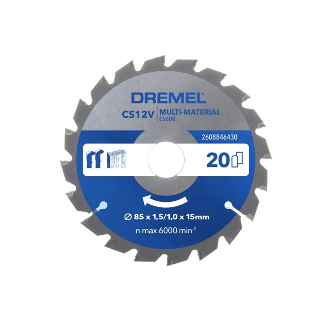 Dremel 2608846430 85x15x20Z kotouč pilový na různé materiály Blueprint (CS600) Dremel 2608846430 85x15x20Z kotouč pilový na různé materiály Blueprint (CS600)