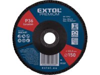 EXTOL PREMIUM kotouč lamelový šikmý korundový, O150mm, P36