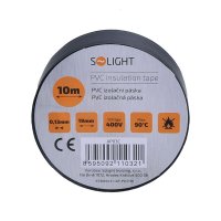 Solight AP03C izolační páska, 19mm x 0,13mm x 10m, černá