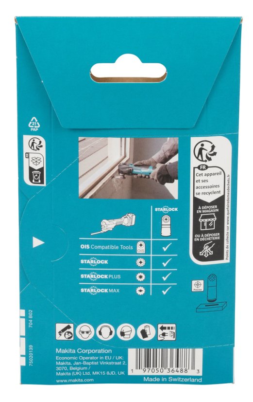 Makita E-25448 pilový list rovný 45x45mm 20Z TMA087 Starlock