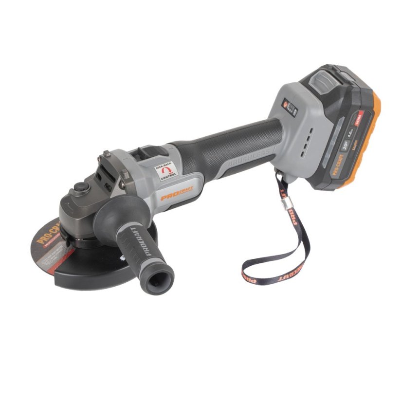 Procraft Industrial AG125A-1B-F aku úhlová bruska 125 mm 20 V 1x4Ah (Taška)