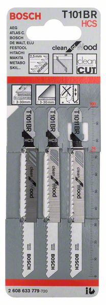 Bosch pilový list T101 B r , blistr 3 ks