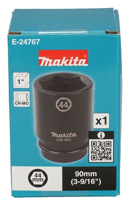 Makita E-24767 klíč nástrčný hluboký 1", čtyřhran, 44x90 mm