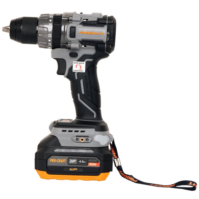 Procraft Industrial CD20A aku příklepový vrtací šroubovák 20 V 1x4Ah