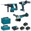 Makita DLX3202TJ aku sada DGA506+DHR243+DDF492 Li-ion LXT 18V 3x5Ah