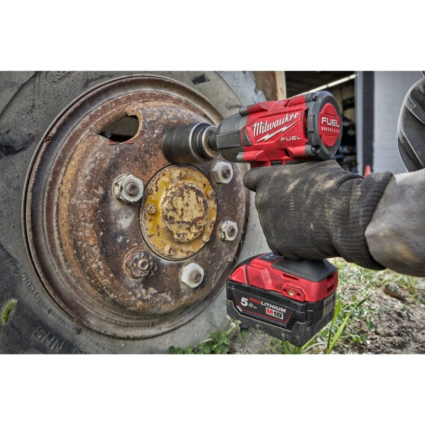 Milwaukee M18 FMTIW2P12-502X aku rázový utahovák 1/2" s aretačním čepem 2x5Ah 4933478453