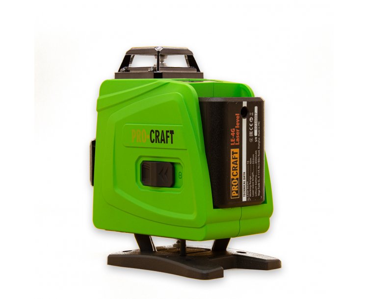 Procraft LE-4G křížový zelený liniový laser 2x4Ah