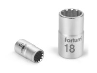 FORTUM 4701102 hlavice nástrčná Multilock 1/4", 4mm, L 25mm