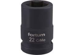 FORTUM 4703022 hlavice nástrčná rázová 3/4", 22mm, L 52mm