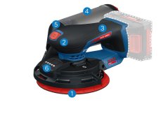 Akumulátorová excentrická bruska Bosch EXEX18V-150-5. Akumulátorová excentrická bruska Bosch EXEX18V-150-5.