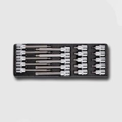 HONITON Sada zástrčných hlavic TORX 1/2" 20 dílů, plastové plato