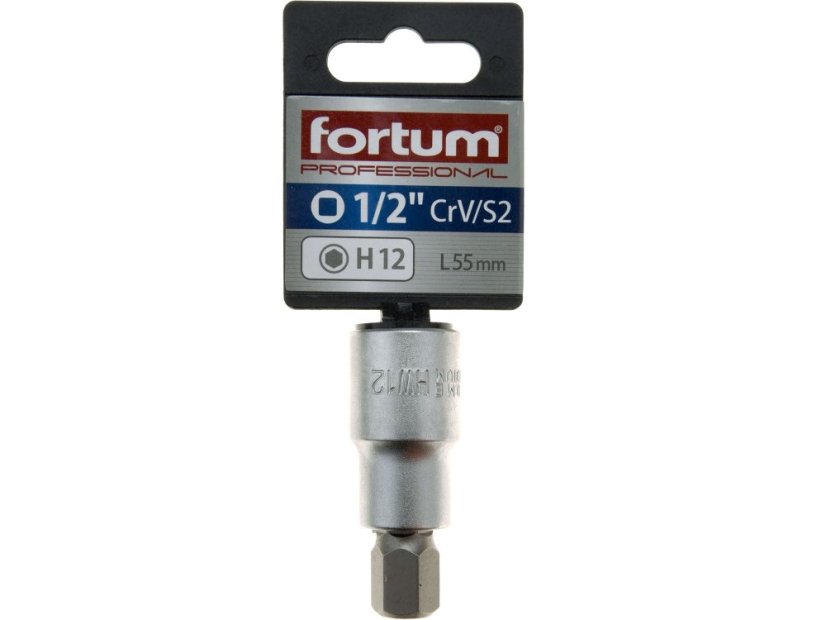 FORTUM 4700612 hlavice zástrčná 1/2" imbus, H 12, L 55mm