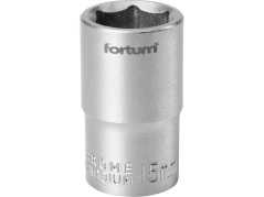 FORTUM 4700415 hlavice nástrčná 1/2", 15mm, L 38mm