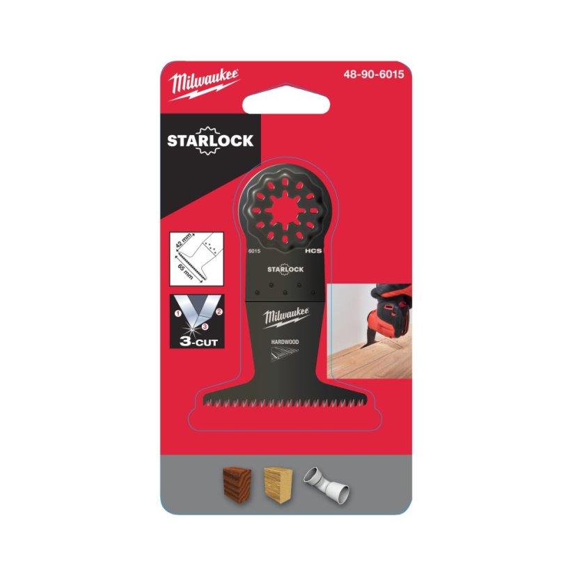 Milwaukee široký nůž na rychlé ponorné řezání do dřeva 65x42mm 48906015