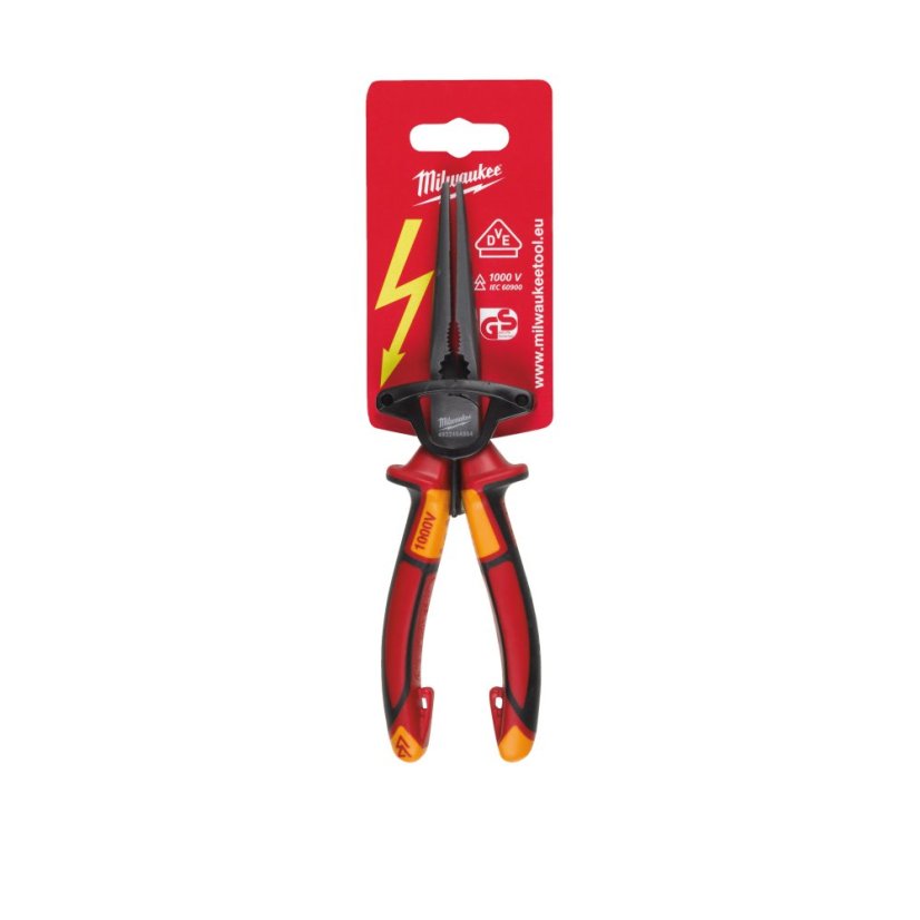 Milwaukee VDE dlouhé zakulacené kleště 205 mm 4932464564