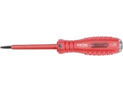 Extol Premium zkoušečka napětí 110-250V, plochá (-), 160mm