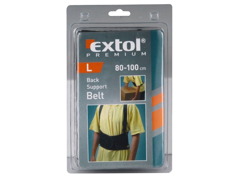 EXTOL PREMIUM 8856822 pás bederní podpůrný, velikost L , (80-100cm)