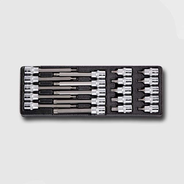 HONITON Sada zástrčných hlavic TORX 1/2" 20 dílů, plastové plato