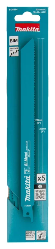 Makita E-26294 pilový list BiM 225mm 5ks kov