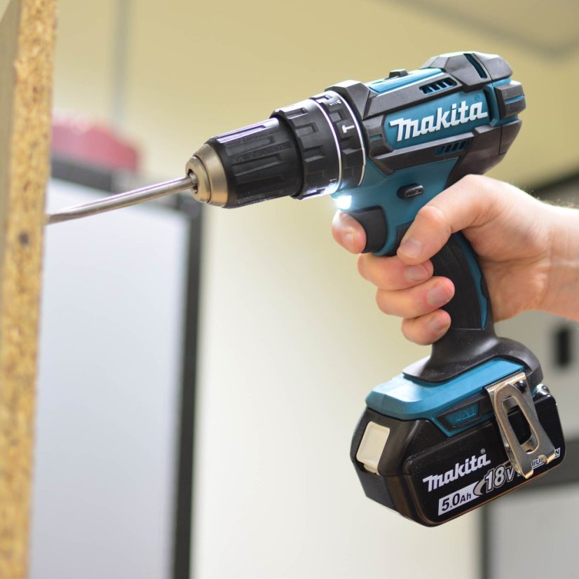 Makita DHP482RTJ aku příklepový šroubovák Li-ion 18V/5,0 Ah