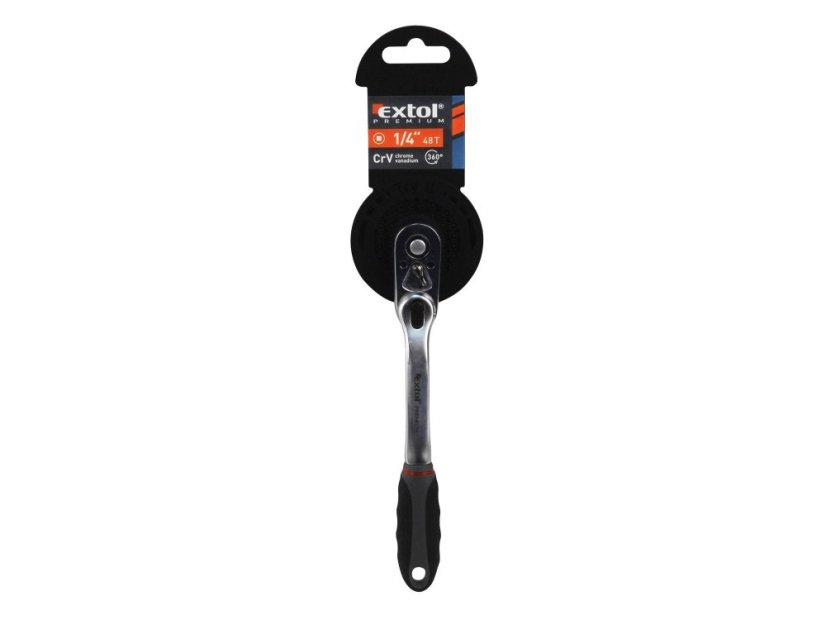 EXTOL PREMIUM 8816423 ráčna tvarová kloubová, 48 zubů, 1/2", L 310mm, CrV