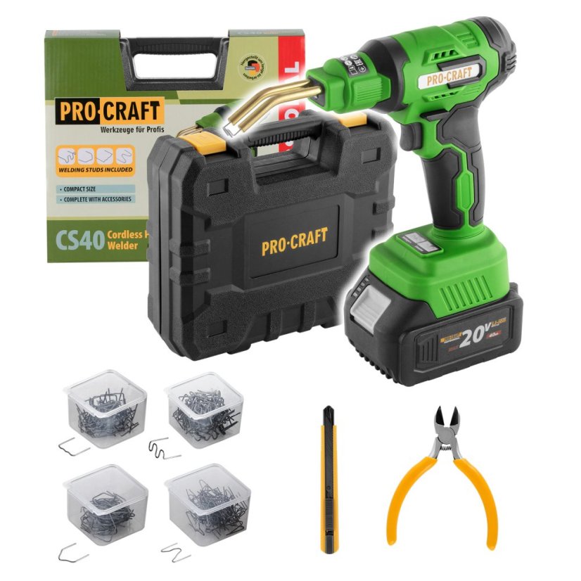 Procraft CS40BB aku svářečka pro plasty 20 V bez aku