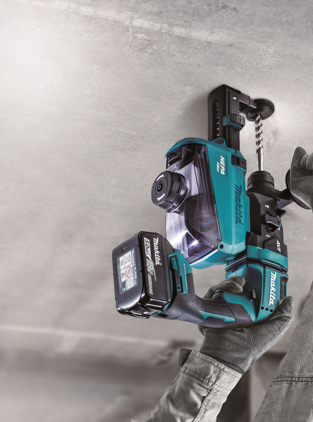 Makita DHR182RTJ aku kombinované kladivo Li-ion LXT 18V/5,0Ah, Makpac