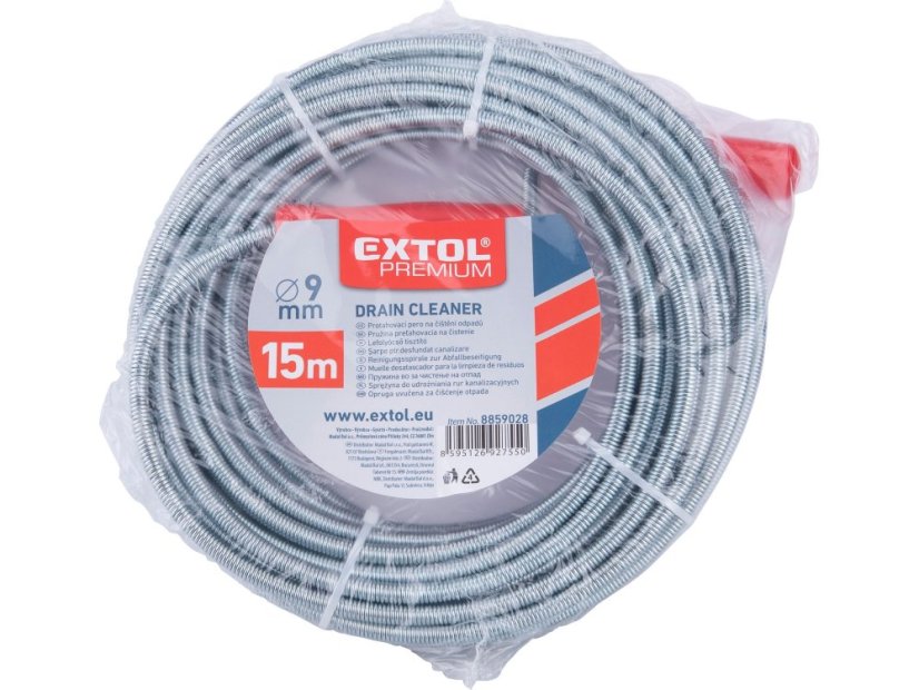 EXTOL PREMIUM 8859028 pero protahovací na čištění odpadů, 15m x O 9mm