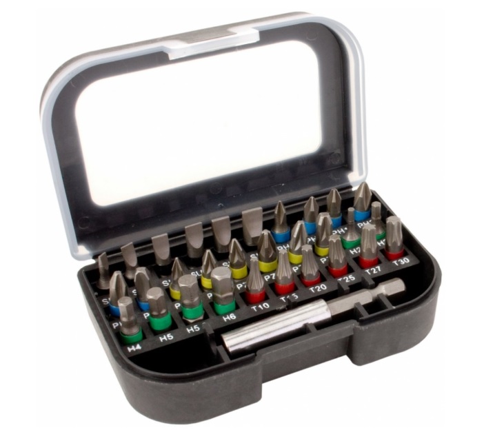 MAGG sada bitů 25 mm - 30 kusů + magnetický držák MAGG sada bitů 25 mm - 30 kusů + magnetický držák