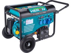 Heron 8896326 elektrocentrála benzínová a plynová (LPG/NG) 17HP/8,2kW, elektrický start, ATS ready, podvozek