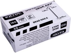 EXTOL PREMIUM 8862617 hřebík nastřelovací, 6000ks, 40mm, 18G, typ F, hlava 2mm, 1,25x0,95mm