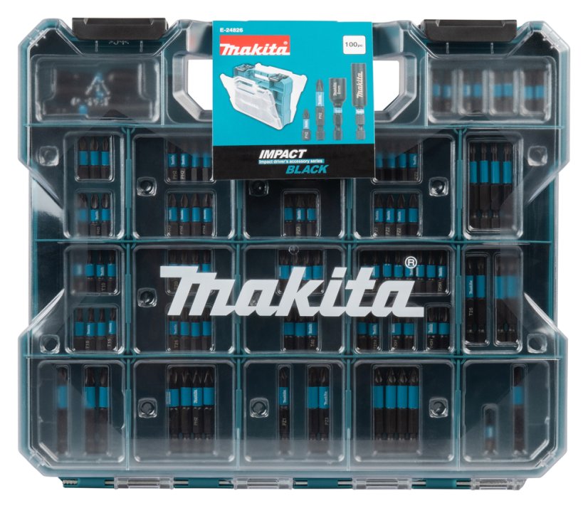 Makita E-24826 sada bitů 1/4" IMPACT BLACK 100 ks