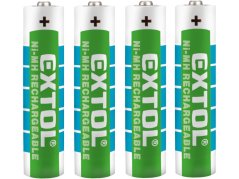 EXTOL ENERGY 42060 baterie nabíjecí, 4ks, AAA (HR03), 1,2V, 1000mAh, NiMh