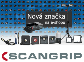 Svítilny SCANGRIP a adaptéry pro akumulátory