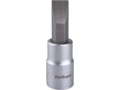 FORTUM 4701802 hlavice zástrčná 1/4" hrot plochý, 7mm, L 37mm